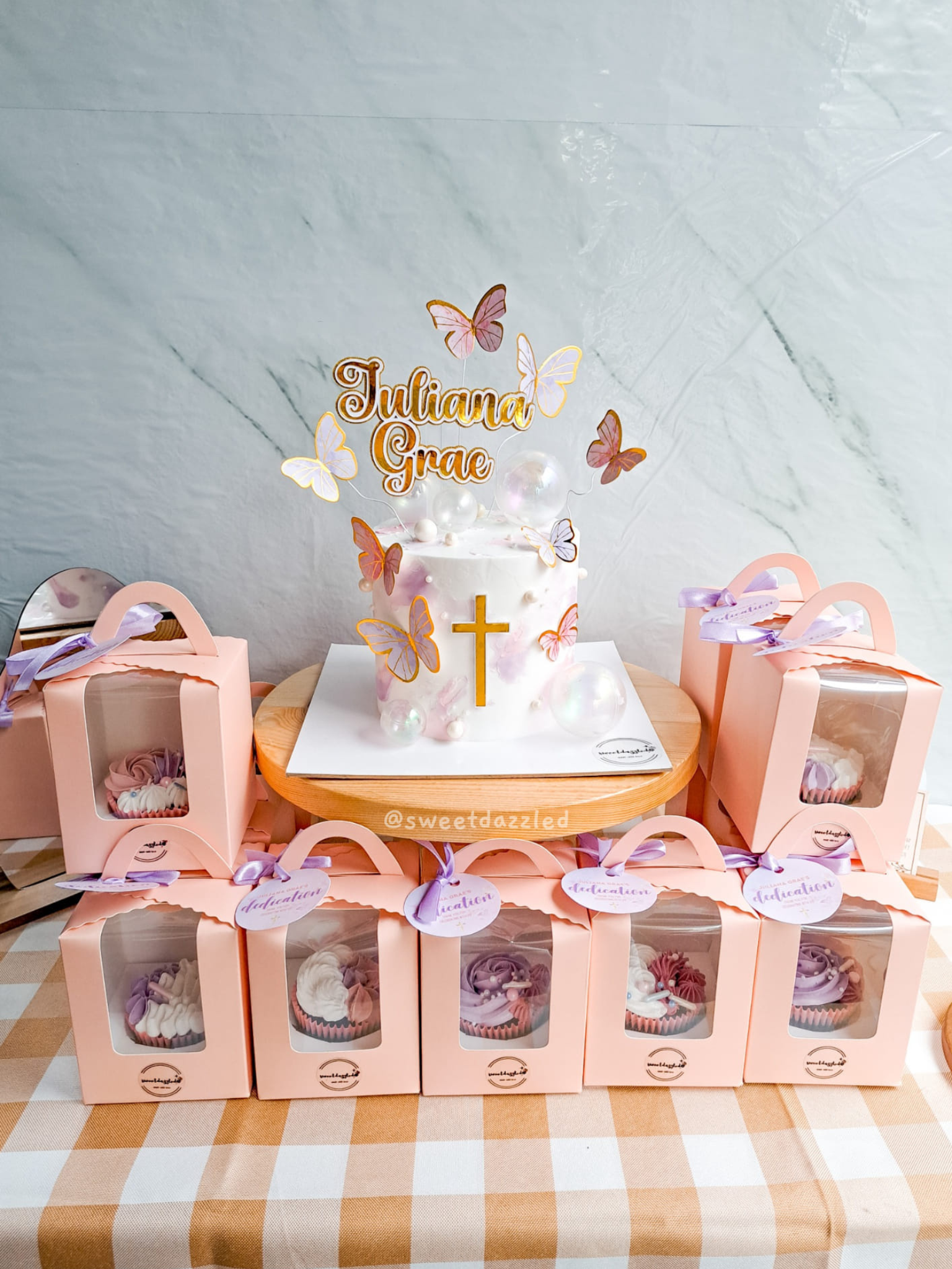 Christening Cake and Souvenirs